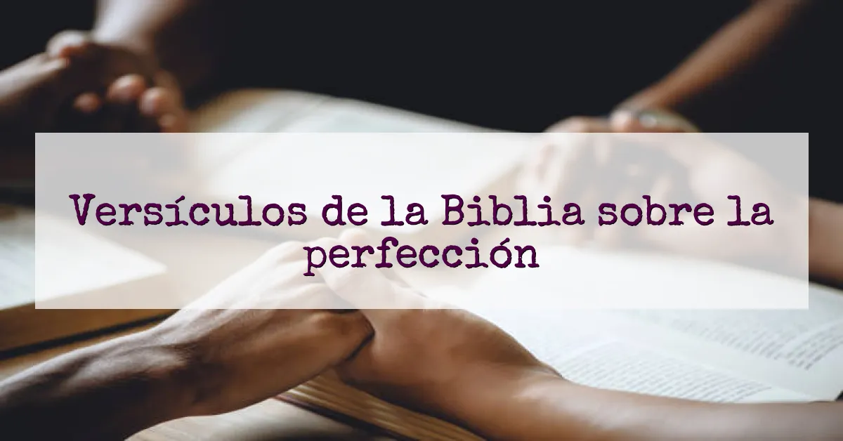 Versículos de la Biblia sobre la perfección