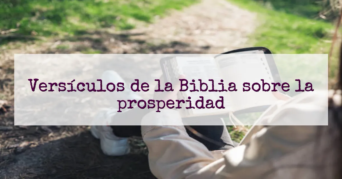 Versículos de la Biblia sobre la prosperidad