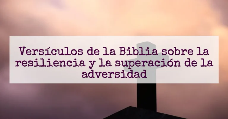 Versículos de la Biblia sobre la resiliencia y la superación de la adversidad