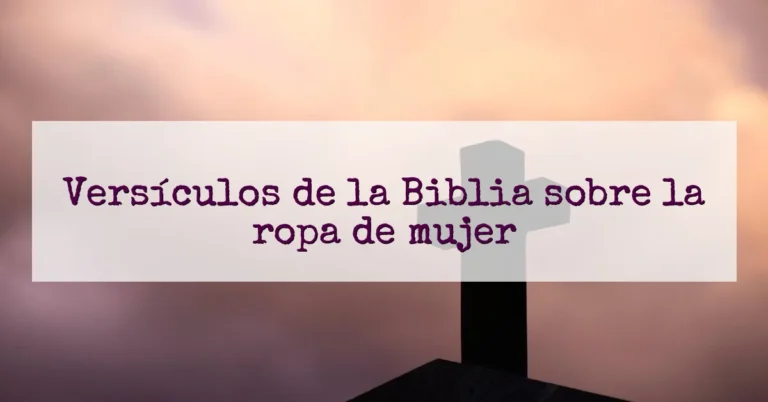 Versículos de la Biblia sobre la ropa de mujer