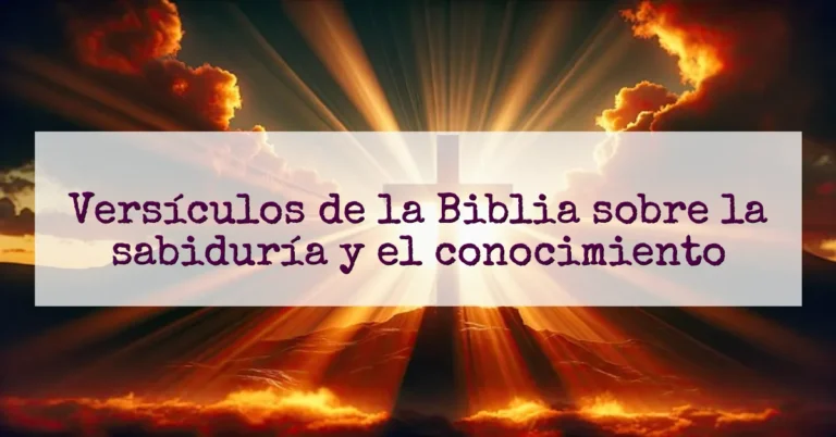 Versículos de la Biblia sobre la sabiduría y el conocimiento