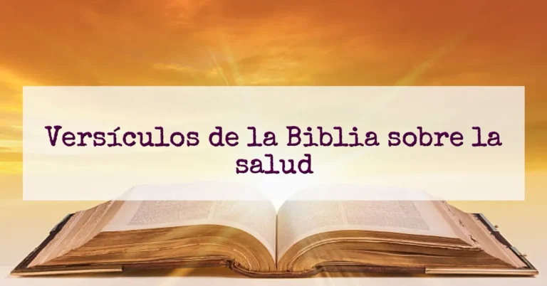 Versículos de la Biblia sobre la salud