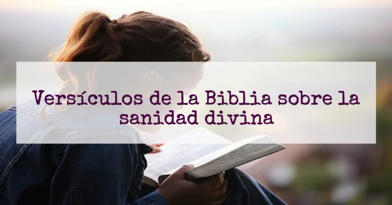 Versículos de la Biblia sobre la sanidad divina