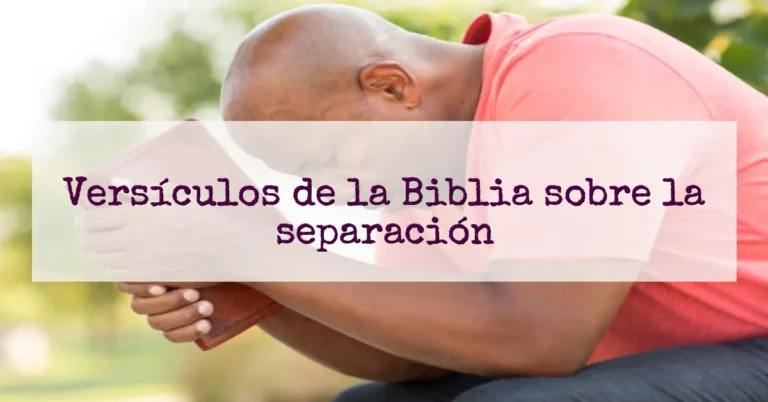 Versículos de la Biblia sobre la separación