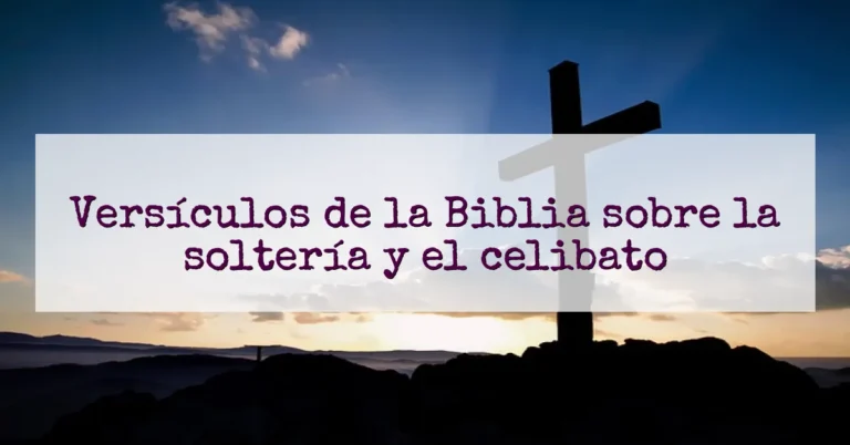 Versículos de la Biblia sobre la soltería y el celibato