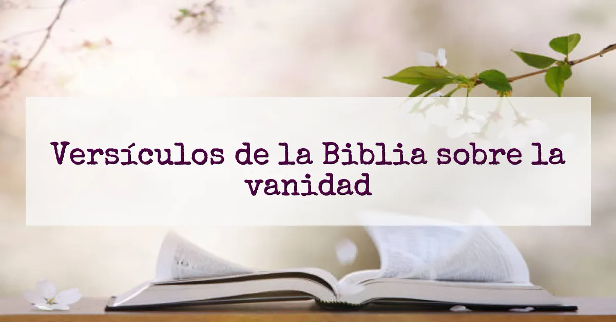 Versículos de la Biblia sobre la vanidad