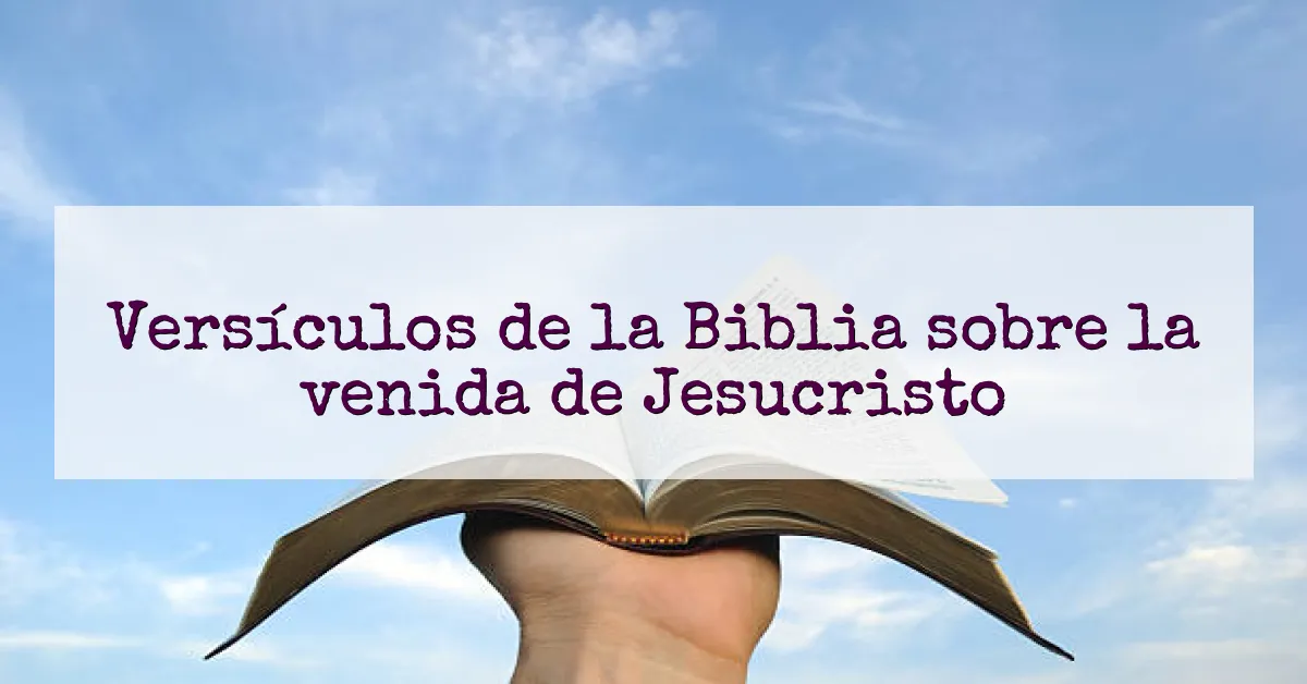 Versículos de la Biblia sobre la venida de Jesucristo