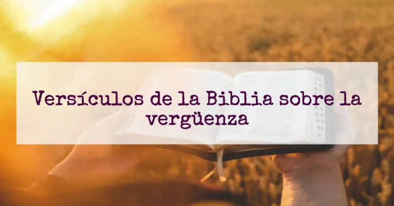 Versículos de la Biblia sobre la vergüenza