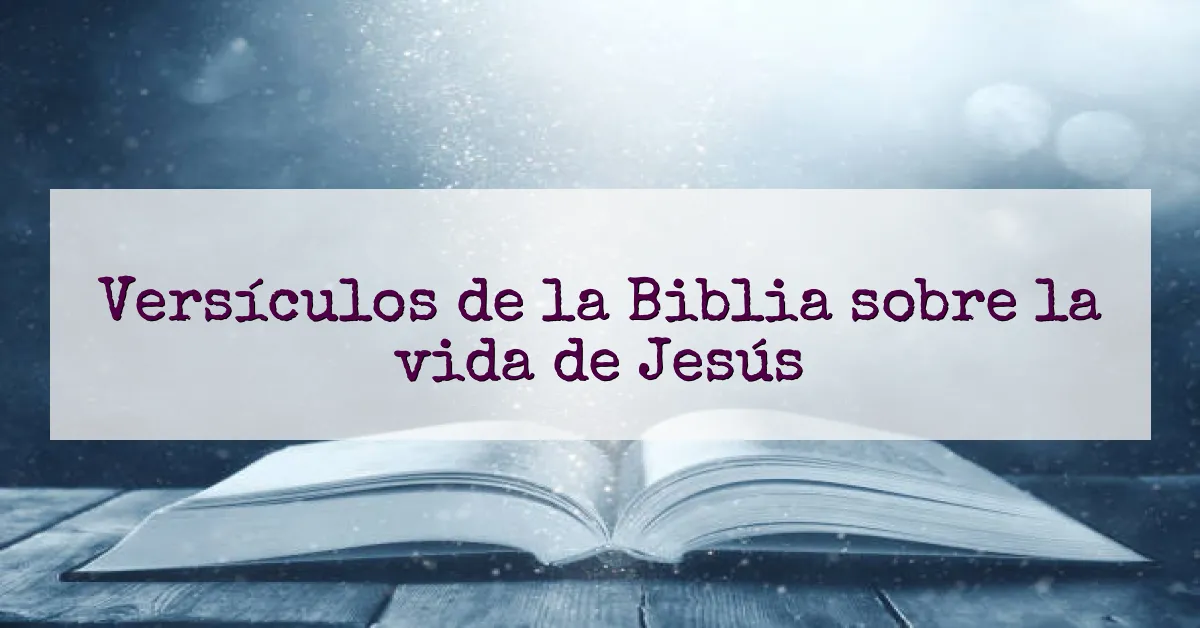 Versículos de la Biblia sobre la vida de Jesús