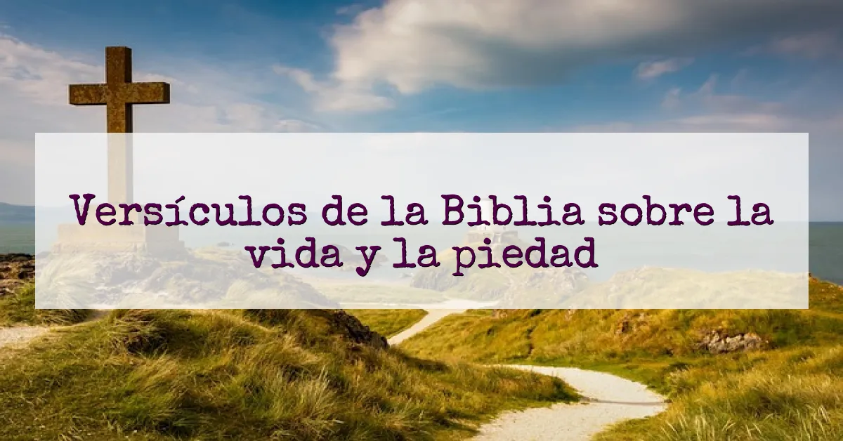 Versículos de la Biblia sobre la vida y la piedad