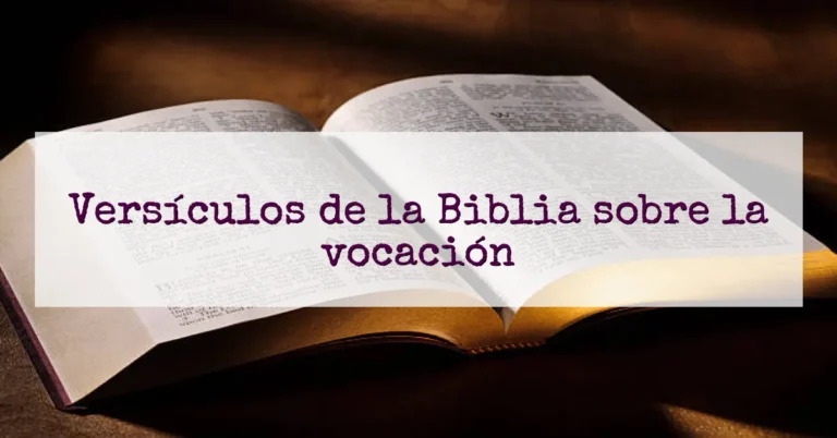 Versículos de la Biblia sobre la vocación