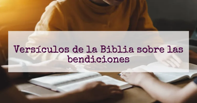 Versículos de la Biblia sobre las bendiciones