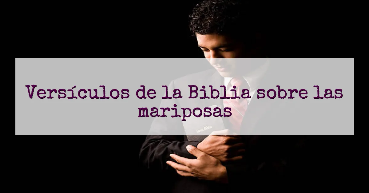 Versículos de la Biblia sobre las mariposas