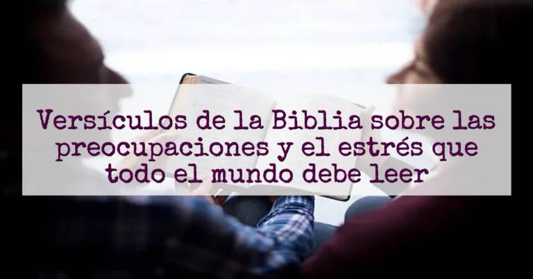 Versículos de la Biblia sobre las preocupaciones y el estrés que todo el mundo debe leer