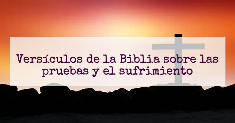 Versículos de la Biblia sobre las pruebas y el sufrimiento
