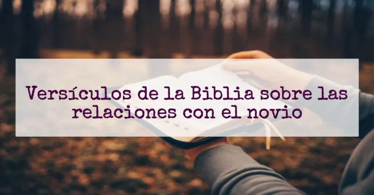 Versículos de la Biblia sobre las relaciones con el novio
