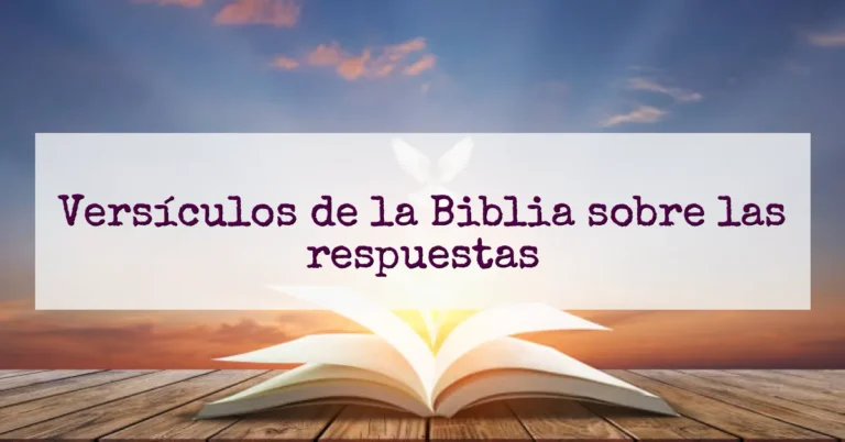 Versículos de la Biblia sobre las respuestas