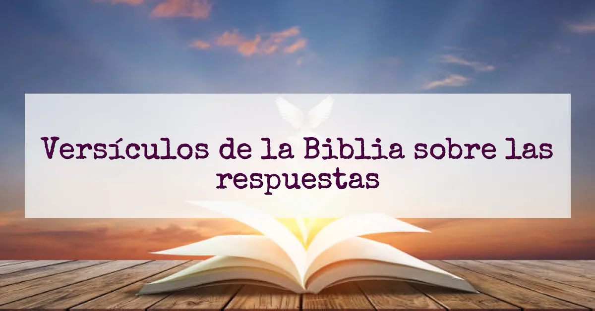 Versículos de la Biblia sobre las respuestas