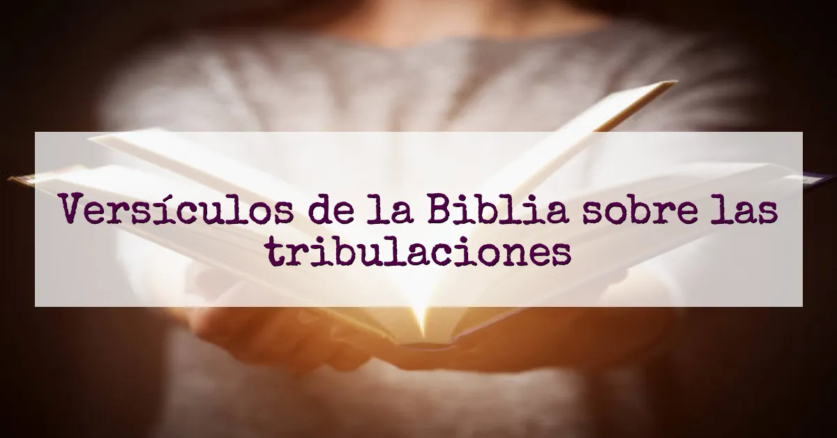 Versículos de la Biblia sobre las tribulaciones