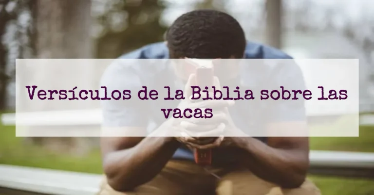 Versículos de la Biblia sobre las vacas
