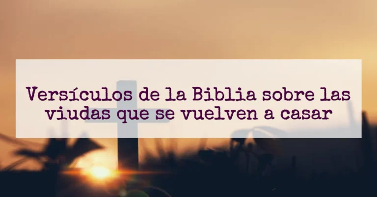 Versículos de la Biblia sobre las viudas que se vuelven a casar