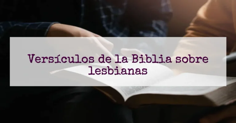 Versículos de la Biblia sobre lesbianas