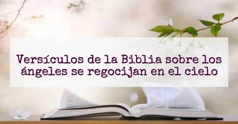 Versículos de la Biblia sobre los ángeles se regocijan en el cielo