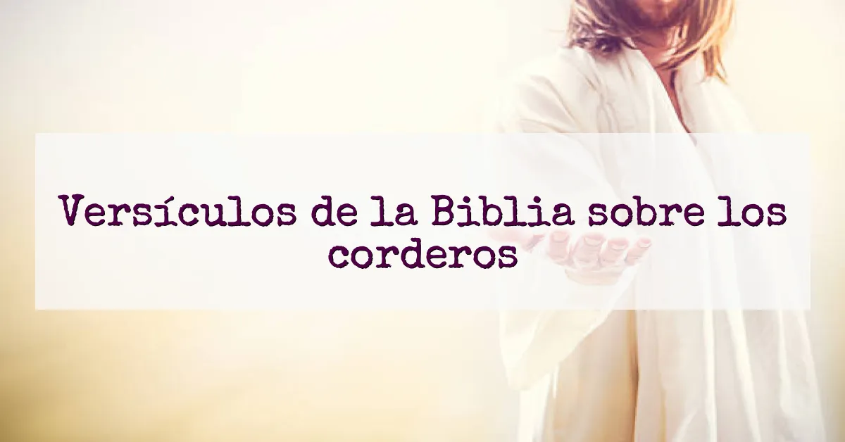 Versículos de la Biblia sobre los corderos