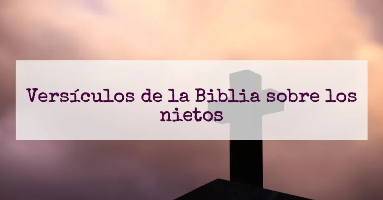 Versículos de la Biblia sobre los nietos