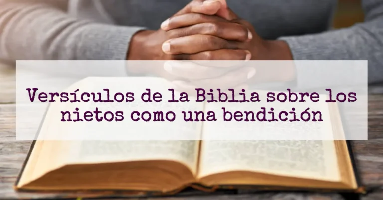 Versículos de la Biblia sobre los nietos como una bendición