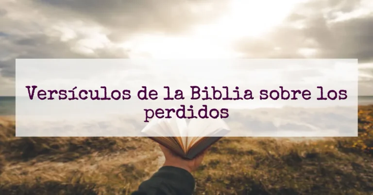 Versículos de la Biblia sobre los perdidos