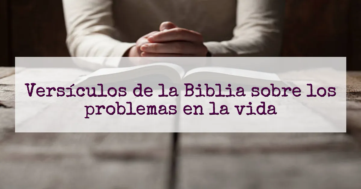 Versículos de la Biblia sobre los problemas en la vida