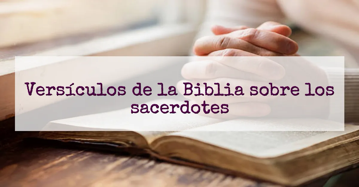 Versículos de la Biblia sobre los sacerdotes