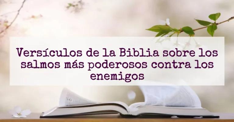 Versículos de la Biblia sobre los salmos más poderosos contra los enemigos