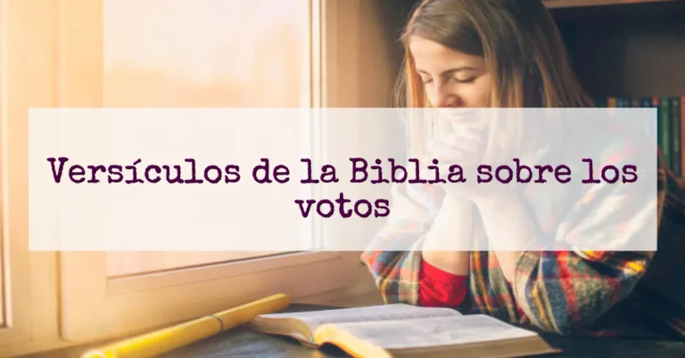 Versículos de la Biblia sobre los votos