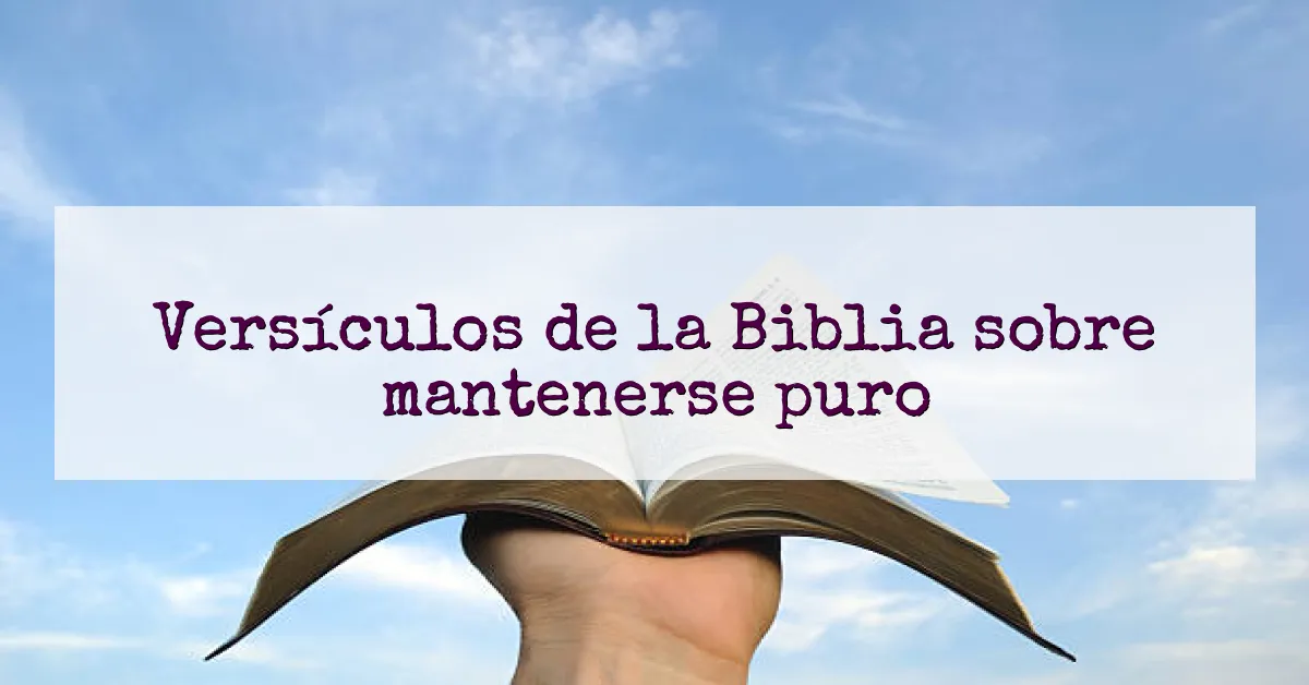 Versículos de la Biblia sobre mantenerse puro