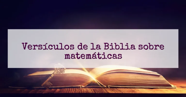 Versículos de la Biblia sobre matemáticas