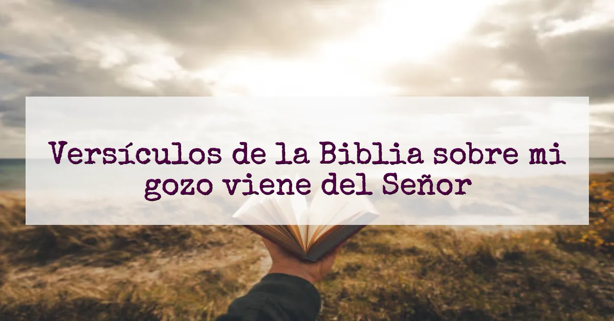 Versículos de la Biblia sobre mi gozo viene del Señor