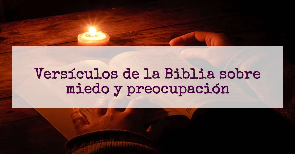 Versículos de la Biblia sobre miedo y preocupación