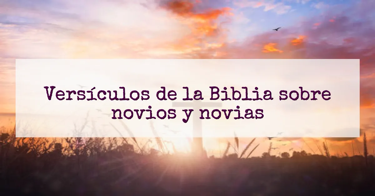 Versículos de la Biblia sobre novios y novias
