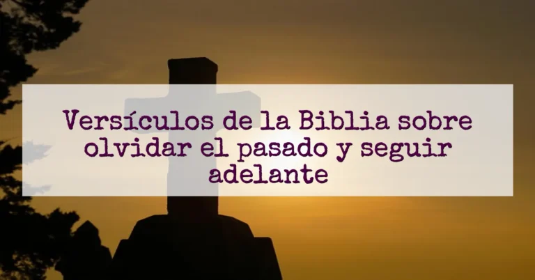Versículos de la Biblia sobre olvidar el pasado y seguir adelante