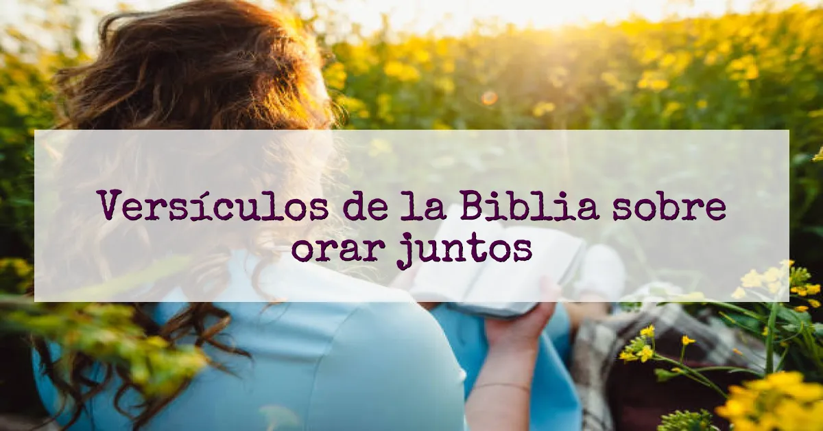 Versículos de la Biblia sobre orar juntos