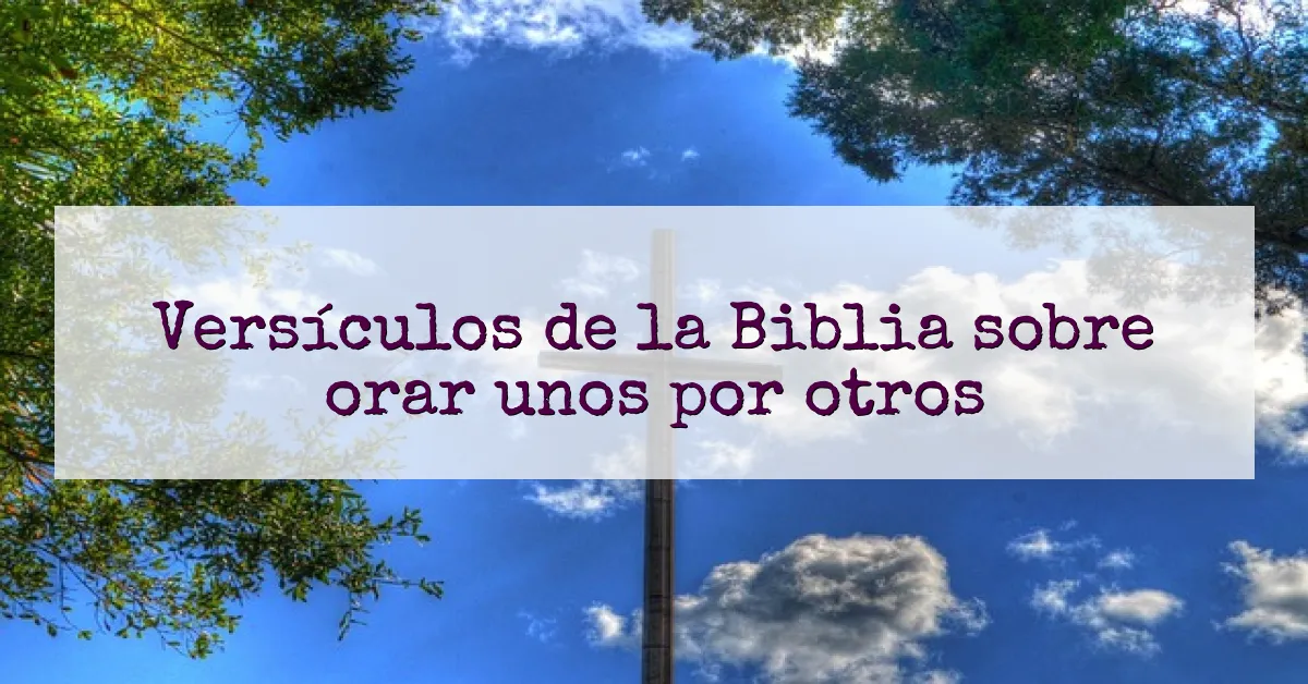 Versículos de la Biblia sobre orar unos por otros