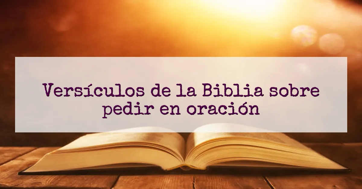Versículos de la Biblia sobre pedir en oración