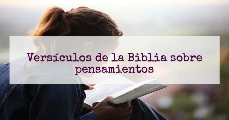 Versículos de la Biblia sobre pensamientos