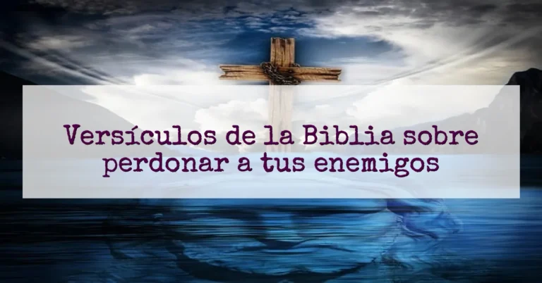 Versículos de la Biblia sobre perdonar a tus enemigos