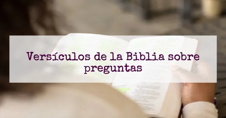 Versículos de la Biblia sobre preguntas