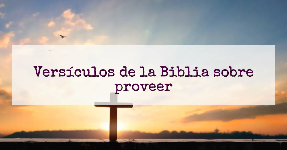 Versículos de la Biblia sobre proveer