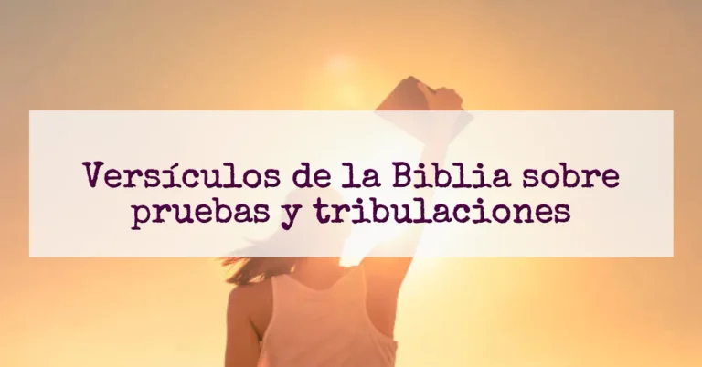 Versículos de la Biblia sobre pruebas y tribulaciones