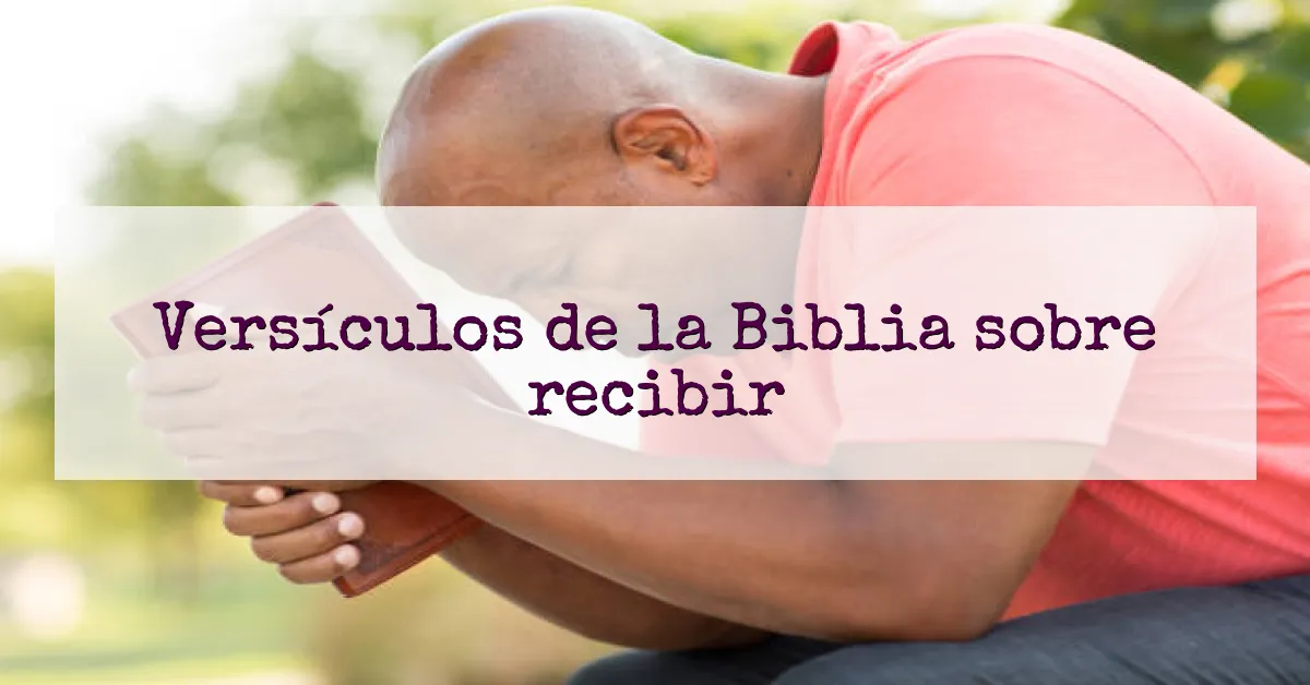 Versículos de la Biblia sobre recibir